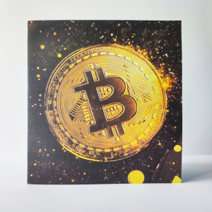 Bitcoin Pop Up Card "To the Moon"