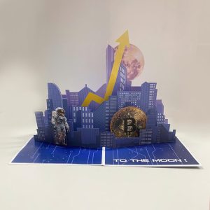 Bitcoin Pop Up Card "To the Moon" - Image 3
