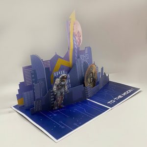 Bitcoin Pop Up Card "To the Moon" - Image 5